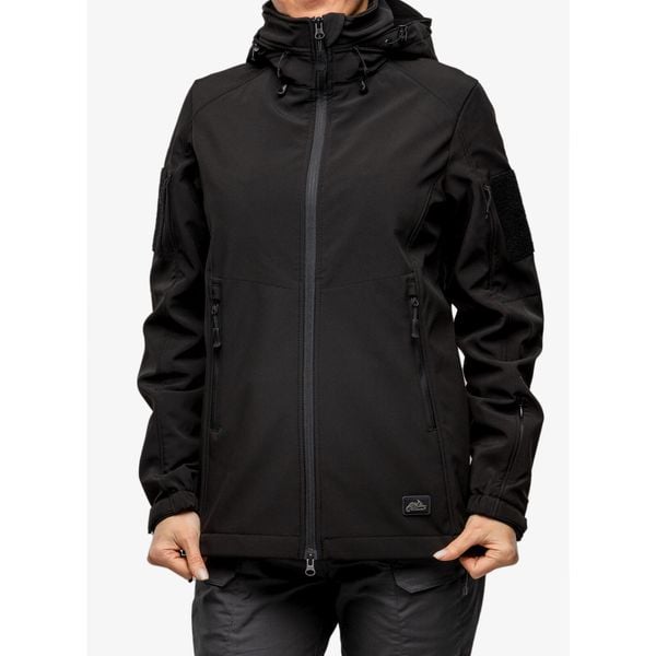 Kurtka softshell damska Helikon-Tex Gunfighter Woman's Jacket. Czarne kurtki damskie HELIKON-TEX, s, bez wzorów, z softshellu, bez kaptura, trekkingowe. Za 429.99 zł.