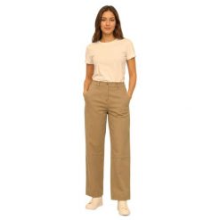 Spodnie turystyczne damskie Lacoste Chino. Brązowe spodnie sportowe damskie Lacoste, l, bez wzorów, z bawełny, trekkingowe. Za 427.00 zł.