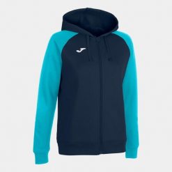 Bluza sportowa damska Joma Academy IV. Niebieskie bluzy damskie Joma, s, bez wzorów, bez kaptura. W wyprzedaży za 147.80 zł.