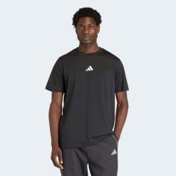 Koszulka fitness męska ADIDAS Climacool. Czarne koszulki sportowe męskie Adidas, m, bez wzorów, z dżerseju, bez kołnierzyka, bez ramiączek, na fitness i siłownię, climacool (adidas). Za 159.99 zł.