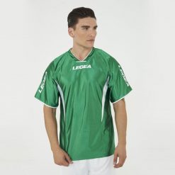 Koszulka na koszykówkę INDIANA. Białe koszulki sportowe męskie Legea, bez wzorów, bez kołnierzyka, bez ramiączek, do koszykówki. W wyprzedaży za 92.50 zł.