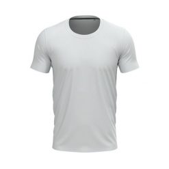 Męska Koszulka Z Okrągłym Dekoltem Clive. Białe koszulki sportowe męskie Stedman, m, bez wzorów, bez kołnierzyka, bez ramiączek, trekkingowe. Za 65.99 zł.