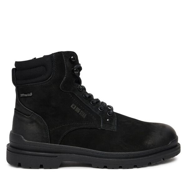 Trapery Big Star Shoes. Czarne śniegowce i trapery męskie BIG STAR SHOES, retro, bez zapięcia. Za 529.99 zł.