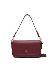 Tommy Hilfiger Torebka Th Icon Conv AW0AW17677 Bordowy. Czerwone torebki do ręki damskie Tommy Hilfiger, bez wzorów, ze skóry, bez dodatków. Za 459.99 zł.