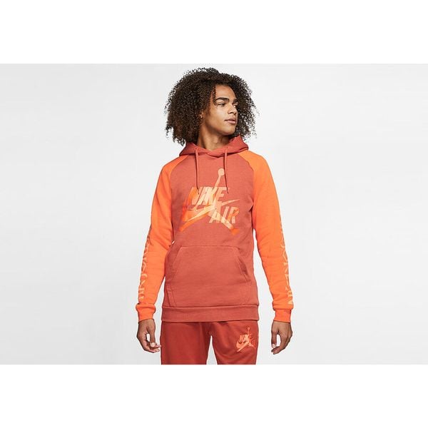 Bluza męska nike air jordan jumpman classics fleece pullover hoodie dark russet. Brązowe bluzy męskie Nike, m, bez wzorów, bez kaptura. Za 279.00 zł.