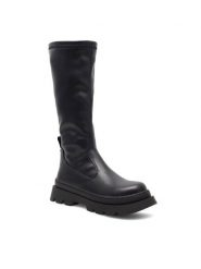 DeeZee Kozaki CS6172-05L Czarny. Czarne buty zimowe dziewczęce DeeZee, bez wzorów, z tworzywa sztucznego, bez zapięcia. Za 149.99 zł.