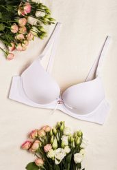 Biały Koronkowy Biustonosz Full Cup z Odpinanymi Ramiączkami Nitan. Białe biustonosze Renee, bez wzorów, z koronki. Za 24.99 zł.