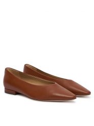 LAUREN RALPH LAUREN Baleriny Audri 802P18411004 Brązowy. Brązowe baleriny damskie Lauren Ralph Lauren, bez wzorów, ze skóry, bez obcasa. Za 769.99 zł.