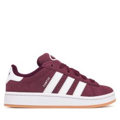 Sneakersy adidas. Czerwone trampki i tenisówki chłopięce Adidas, bez wzorów, bez zapięcia. Za 269.99 zł.