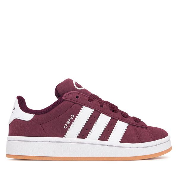 Sneakersy adidas. Czerwone trampki i tenisówki chłopięce Adidas, bez wzorów, bez zapięcia. Za 269.99 zł.