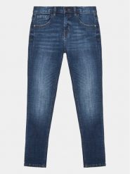 Guess Jeansy L3YA00 D52Z0 Niebieski Slim Fit. Niebieskie jeansy dla chłopców Guess, z bawełny. Za 169.99 zł.