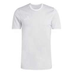 Koszulka męska adidas Entrada Jersey. Białe koszulki sportowe męskie Adidas, l, bez wzorów, z jersey, bez kołnierzyka, bez ramiączek, na fitness i siłownię, climacool (adidas). Za 63.99 zł.