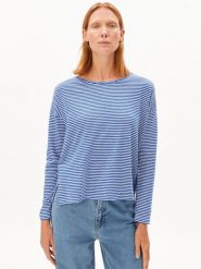 ARMEDANGELS koszulka z długim rękawem - Xianaa Kobiety Bawełna niebieski, S. Niebieskie t-shirty damskie ARMEDANGELS, s, bez wzorów, z bawełny, bez kołnierzyka. Za 179.95 zł.