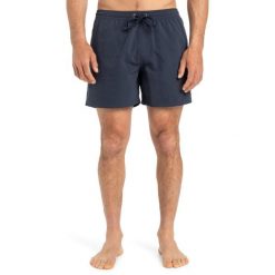 Szorty kąpielowe dla Mężczyzn EVERYDAY SOLID VOLLEY 15" Czarny. Niebieskie krótkie spodenki sportowe męskie Quiksilver, l, bez wzorów, z materiału. Za 139.99 zł.