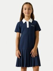 Guess Sukienka codzienna J6YK03 K3956 Granatowy Regular Fit. Niebieskie sukienki dla dziewczynek Guess, z aplikacjami, z syntetyku, bez ramiączek. Za 324.99 zł.