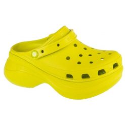 Klapki Crocs Classic Bae Clog 206302-312 zielone. Zielone klapki damskie bez wzorów, z gumy, sportowe, bez obcasa. Za 401.52 zł.