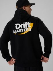 4F Bluza dresowa regular z kapturem uniseks 4F x Drift Masters - czarna XS. Czarne bluzy sportowe damskie 4f, xs, bez wzorów, z dresówki, z kapturem. Za 279.99 zł.