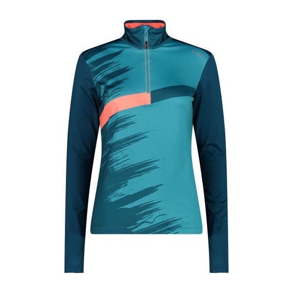Bluza damska turystyczna CMP 32L4336. Niebieskie bluzy damskie CMP, l, bez wzorów, z dżerseju, bez kaptura. Za 196.00 zł.