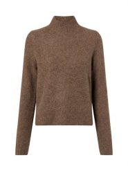 BOSS Sweter z zawartością kaszmiru - Fubrina Kobiety brązowy, M. Brązowe swetry damskie Boss, m, bez wzorów, z kaszmiru, bez kołnierzyka, bez ramiączek, bez kaptura. Za 599.95 zł.