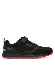 HUGO Sneakersy G01194 S Czarny. Czarne buty sportowe chłopięce Hugo, bez wzorów, ze skóry, bez zapięcia. Za 559.99 zł.