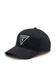 Guess Czapka z daszkiem Z4YZ00 WFKN0 Czarny. Czarne rękawiczki męskie Guess, z aplikacjami, z materiału. Za 79.99 zł.