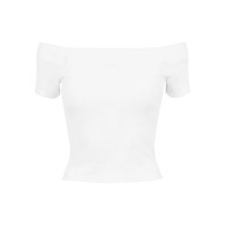 Koszulka Damska/żebrowana Bez Ramiączek. Białe t-shirty damskie Urban Classics, xl, bez wzorów, sportowe, bez kołnierzyka. Za 48.99 zł.