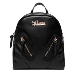 Plecak Guess. Czarne plecaki damskie Guess, z aplikacjami. Za 329.99 zł.