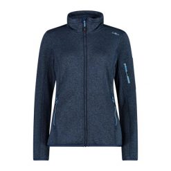 Bluza turystyczna damska CMP. Niebieskie bluzy damskie CMP, l, bez wzorów, z materiału, z kapturem. Za 240.90 zł.