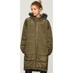 Płaszcz z zamkami - Khaki. Brązowe płaszcze damskie Sinsay. W wyprzedaży za 119.99 zł.