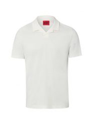 HUGO koszulka polo Mężczyźni Bawełna biały, XL. Białe koszulki polo męskie Hugo, m, bez wzorów, z bawełny, bez ramiączek. Za 379.95 zł.