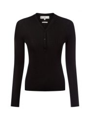 IPURI Sweter z dzianiny Kobiety Lyocell czarny, L. Czarne swetry damskie IPURI, l, bez wzorów, z bawełny, eleganckie, bez kołnierzyka, bez ramiączek, bez kaptura. Za 199.95 zł.