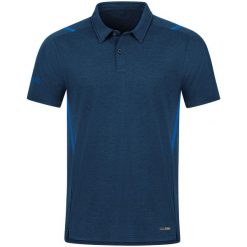 Damska koszulka polo Jako Challenge. Niebieskie koszulki sportowe damskie Jako, bez wzorów, z elastanu, bez kołnierzyka, bez ramiączek, do piłki nożnej. Za 238.00 zł.