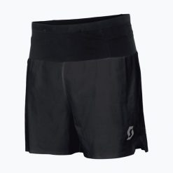 Spodenki do biegania męskie SCOTT Hybrid RC Run. Czarne krótkie spodenki sportowe męskie Scott, m, bez wzorów, z elastanu, do biegania. Za 289.99 zł.
