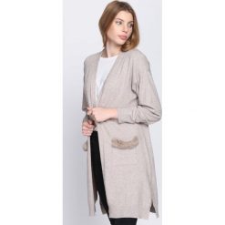 Khaki Kardigan Selfish Ways. Brązowe kardigany damskie Born2be. Za 74.99 zł.
