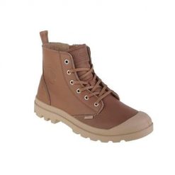 Buty do chodzenia męskie Palladium Pampa. Brązowe buty sportowe męskie Palladium, z materiału, za kostkę, bez zapięcia, trekkingowe. Za 729.99 zł.