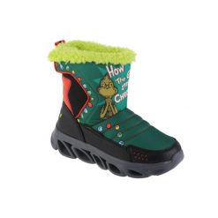 Buty zimowe chłopięce, Skechers Dr. Seuss Hypno-Flash 3.0 Too Late To Be Good. Zielone buty zimowe chłopięce Skechers, bez wzorów, bez zapięcia. Za 249.99 zł.