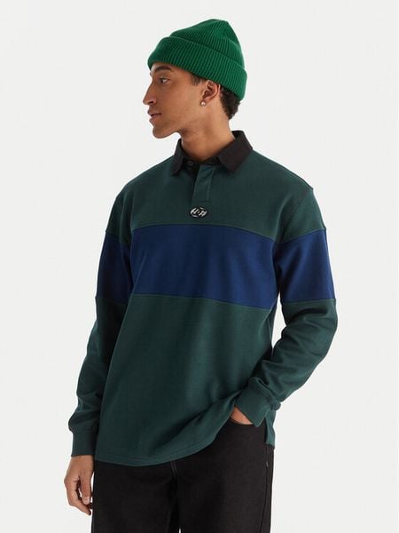 DC Shoes Polo Second Half EDYKT03536 Zielony Regular Fit. Zielone koszulki polo męskie DC Shoes, m, bez wzorów, bez ramiączek. Za 299.99 zł.