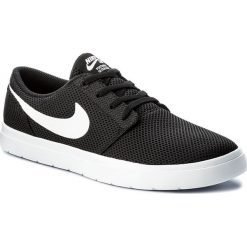 Buty NIKE - Sb Portmore II Ultralight 880271 010 Black/White. Czarne półbuty na co dzień męskie Nike, z materiału, klasyczne, bez zapięcia. W wyprzedaży za 199.00 zł.
