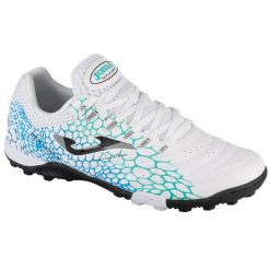 Buty piłkarskie turfy męskie, Maxima 25 MAXS TF. Białe buty sportowe męskie Joma, bez zapięcia, do piłki nożnej. Za 139.99 zł.