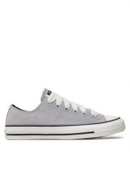 Converse Trampki Chuck Taylor All Star Suede A10417C Szary. Szare trampki i tenisówki damskie Converse, bez wzorów, ze skóry, retro, bez zapięcia. Za 219.99 zł.