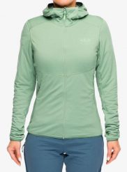Bluza rozpinana damska Rab Evolute Hoody. Zielone bluzy damskie RAB, l, bez wzorów, z materiału, bez kaptura. Za 500.49 zł.