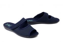 ADANEX 30261 DIK7VD granatowy, kapcie damskie. Niebieskie kapcie damskie Adanex, bez wzorów. Za 71.39 zł.