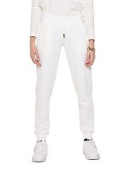 Luźne spodnie zimowe damskie z warkoczem z przodu. Białe spodnie sportowe damskie LEONE 1947 APPAREL, m, bez wzorów, na fitness i siłownię. Za 328.38 zł.