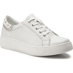 Sneakersy SERGIO BARDI - SB-06-07-000011 602. Białe półbuty damskie marki Sergio Bardi, z aplikacjami, ze skóry. Za 239.00 zł.