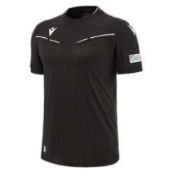 Koszulka sędziowska Macron UEFA 2023/25. Białe koszulki sportowe męskie Macron, l, bez wzorów, bez kołnierzyka, bez ramiączek, do piłki nożnej. Za 388.50 zł.
