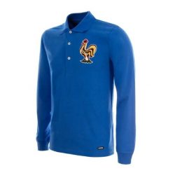 Francja 1950 - Retro koszulka piłkarska - Niebieska – COPA Football. Niebieskie koszulki sportowe męskie COPA FOOTBALL, l, bez wzorów, z materiału, bez kołnierzyka, bez ramiączek, do piłki nożnej. Za 258.16 zł.