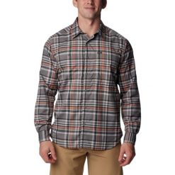Koszula z długim rękawem Silver Ridge Utility Lite Plaid. Brązowe koszule męskie Columbia, m, bez wzorów, bez kołnierzyka, bez ramiączek. Za 389.00 zł.