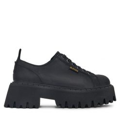 Półbuty G-Star Raw. Czarne półbuty damskie G-Star Raw, bez wzorów, retro, bez obcasa, na płaskiej podeszwie, bez zapięcia. Za 349.99 zł.