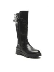 DeeZee Kozaki CS2922-13 Czarny. Czarne buty zimowe dziewczęce DeeZee, bez wzorów, ze skóry, bez zapięcia. Za 119.99 zł.