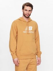 New Balance Bluza MT31537 Pomarańczowy Relaxed Fit. Brązowe bluzy męskie New Balance, l, bez wzorów, z syntetyku, bez kaptura. Za 199.99 zł.